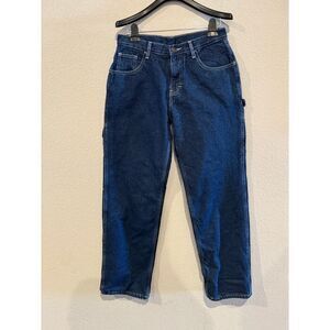 Real Work Wear Womens 8R Flannel Lined Carpenter Jeans